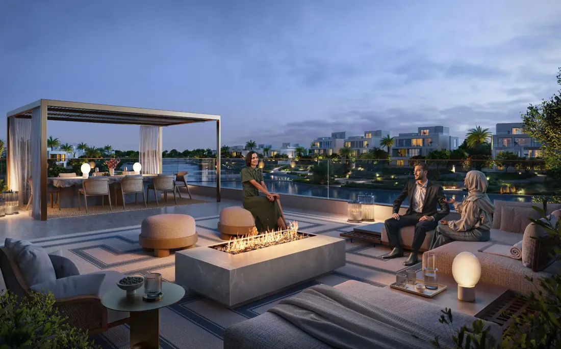 Lavita rooftop terrace at The Oasis by Emaar