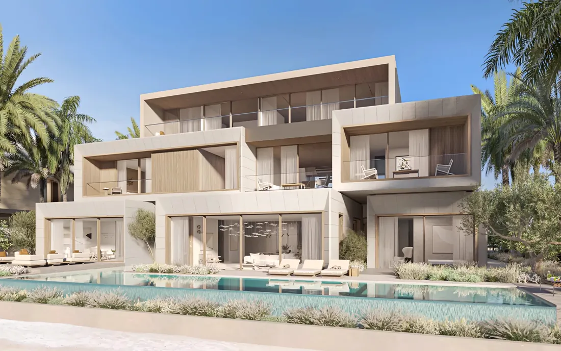 Beachfront villa with pool on Palm Jebel Ali